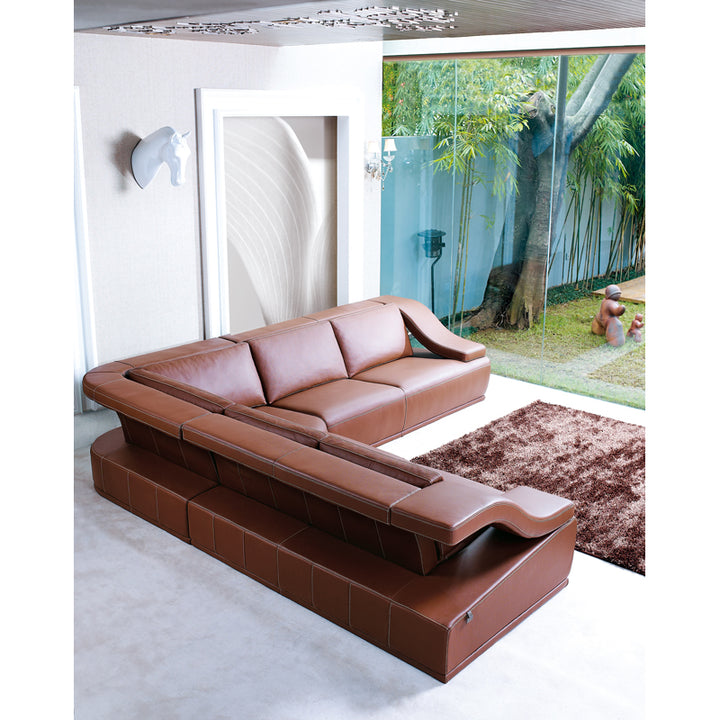 Rincine II Leather Sectional