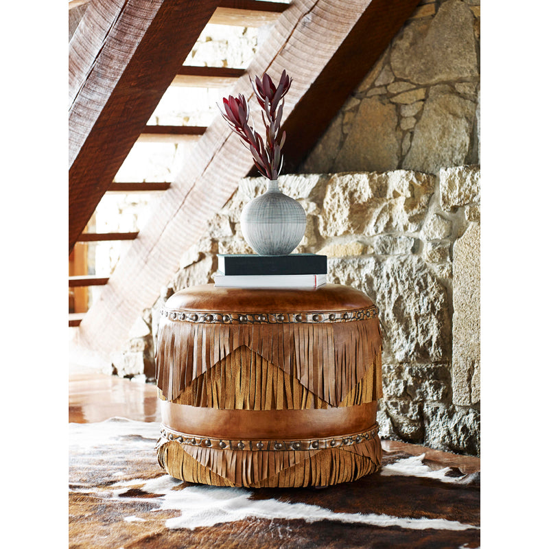 Margo Fringed Ottoman