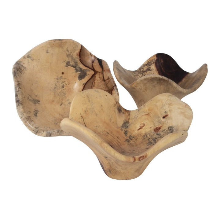 Tamarine - Wood Wall Art (Set of 3) - Light Brown