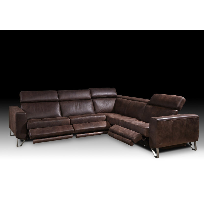 Vidi I Leather Reclining Sectional
