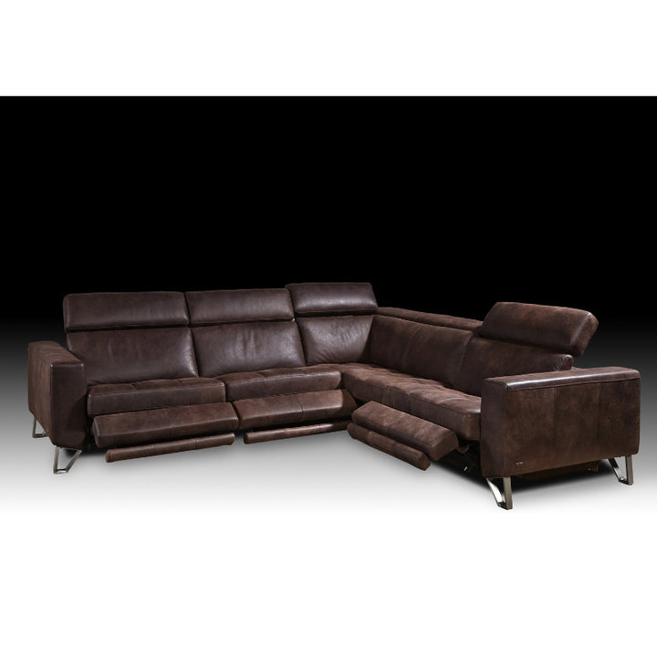 Vidi I Leather Reclining Sectional