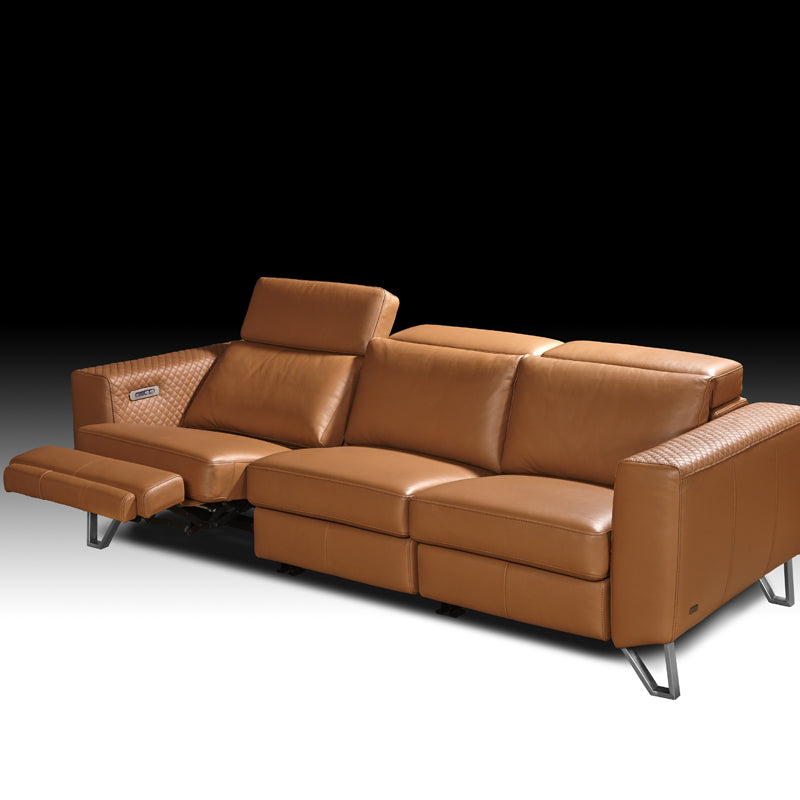 Vidi II Leather Reclining Sectional
