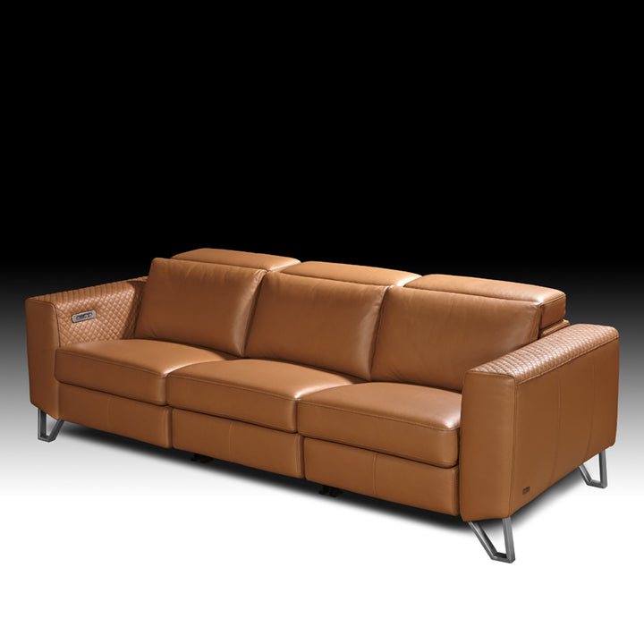 Vidi II Leather Reclining Sectional