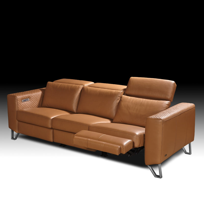 Vidi II Leather Reclining Sectional