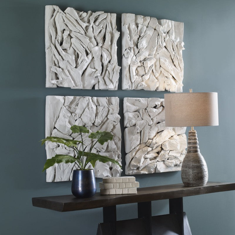 Rio - Coastal Wood Wall Decor - White