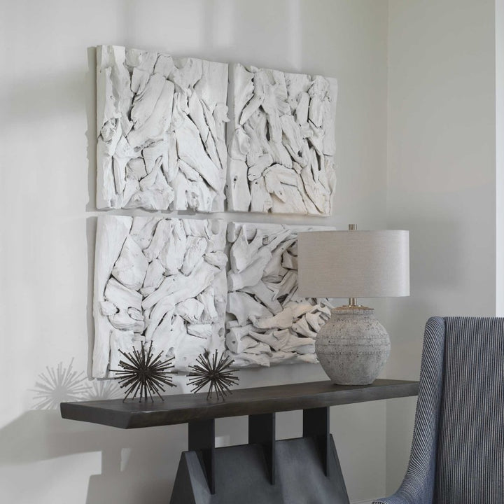 Rio - Coastal Wood Wall Decor - White
