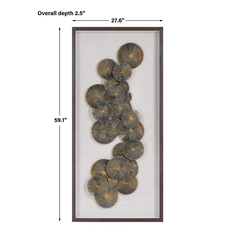 The Times - Shadow Box Wall Art - Light Brown