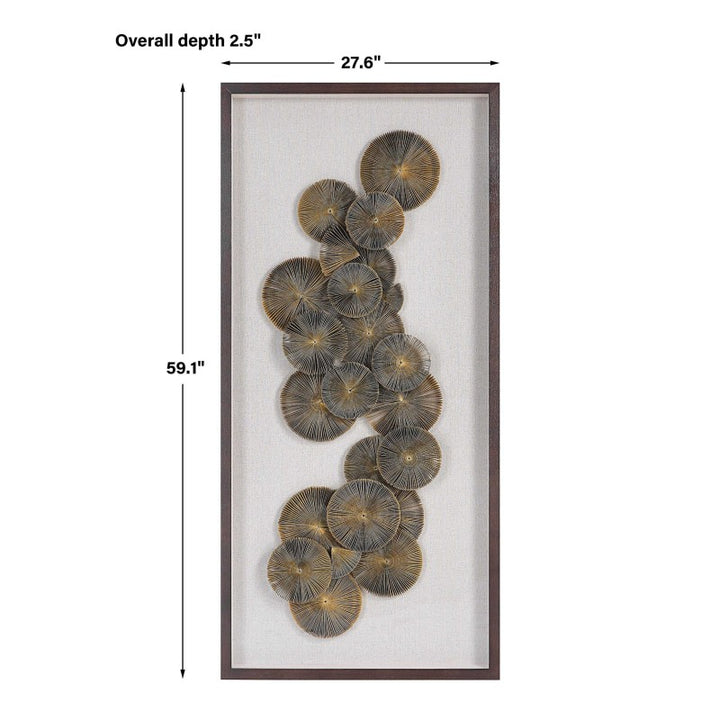 The Times - Shadow Box Wall Art - Light Brown