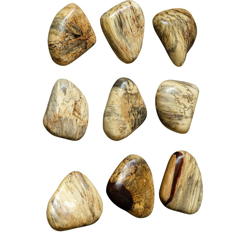 Pebbles - Blonde Wood Wall DÃ©cor (Set of 9) - Light Brown