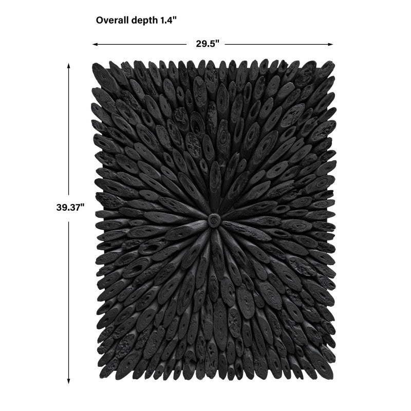 Bahama Wood - Wood Wall Decor - Black