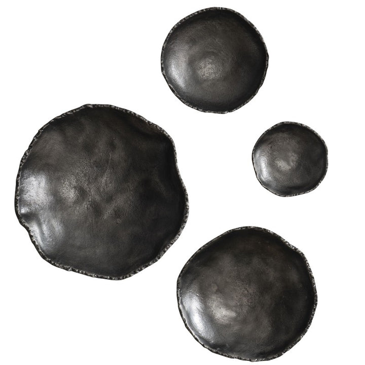 Lucky Coins - Nickel Wall Decor (Set of 4)