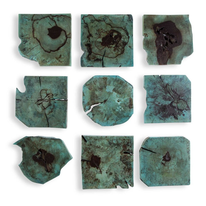 Bahati - Wood Wall Decor (Set of 9) - Blue