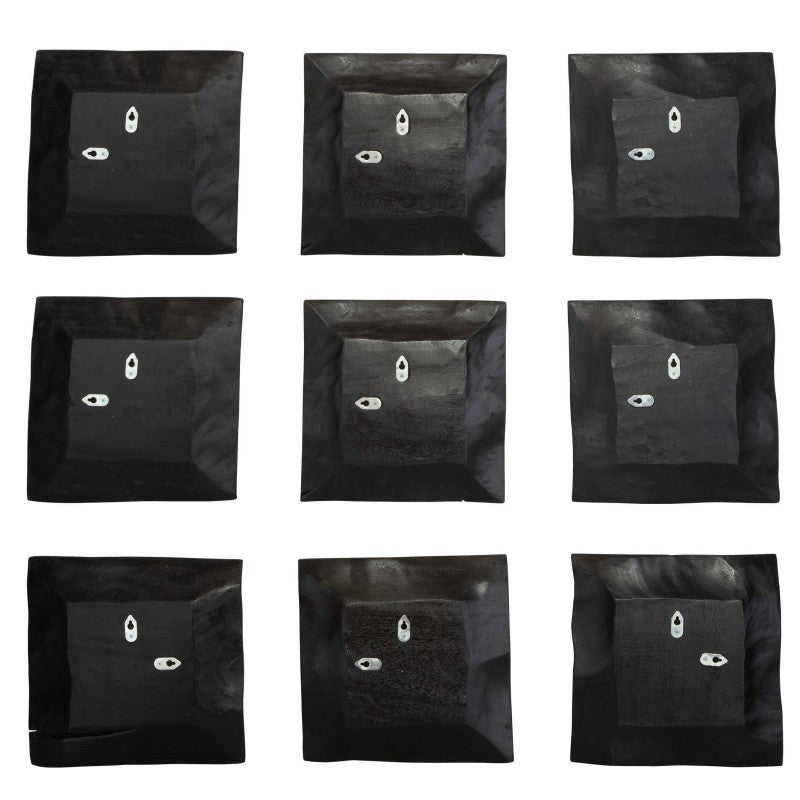 Malosi - Wood Wall Decor (Set of 9) - Black