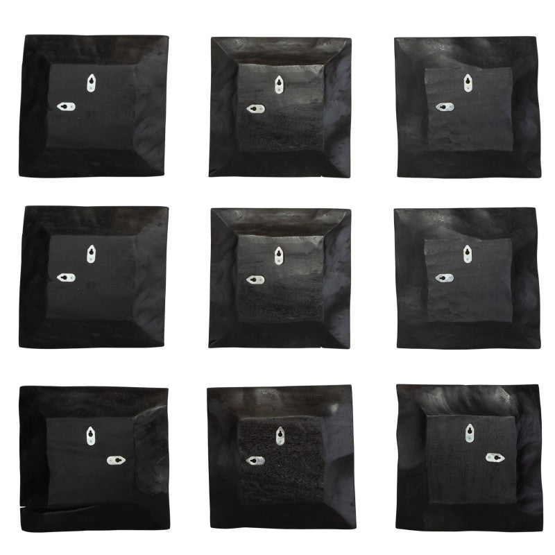 Malosi - Wood Wall Decor (Set of 9) - Black