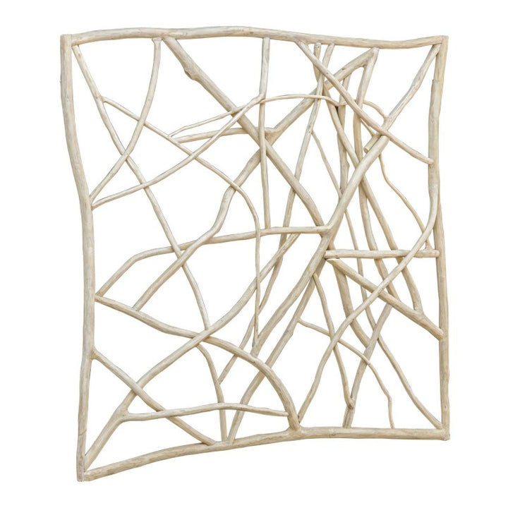 Tangled Up - Outdoor Teak Wall Decor - Woodtone