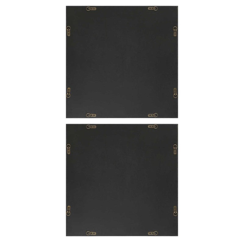 Joel - Modern Wood Wall Art (Set of 2) - Brown / Gray