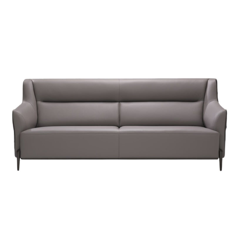 Gray sofa on a white background