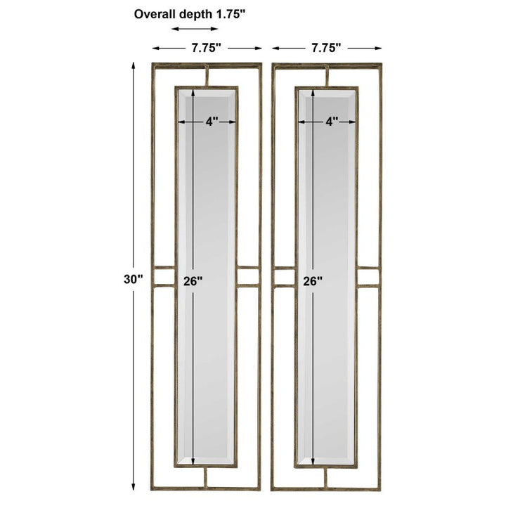 Rutledge - Mirrors (Set of 2) - Gold