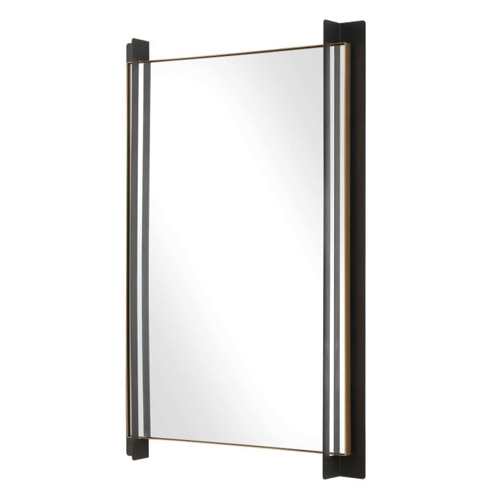 Cunene - Industrial Wall Mirror - Black