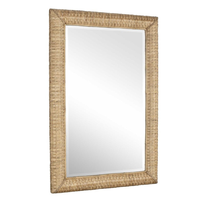 Twisted Seagrass - Large Mirror - Woodtone