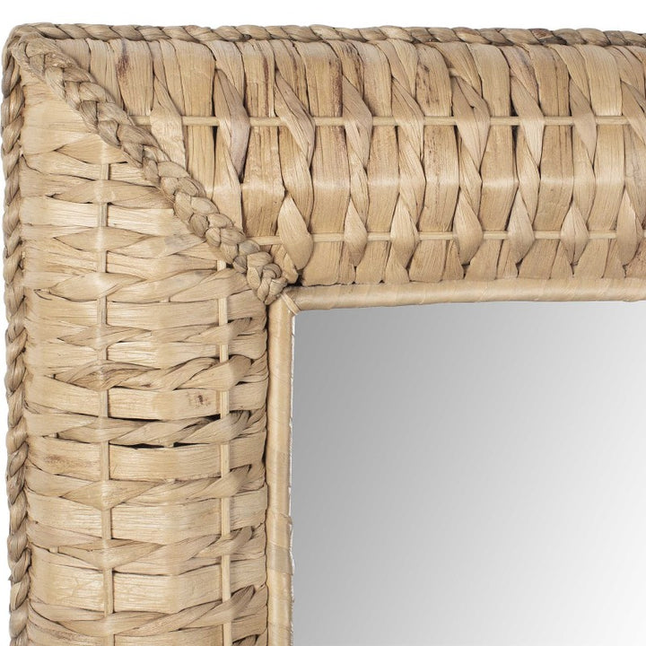 Twisted Seagrass - Large Mirror - Woodtone