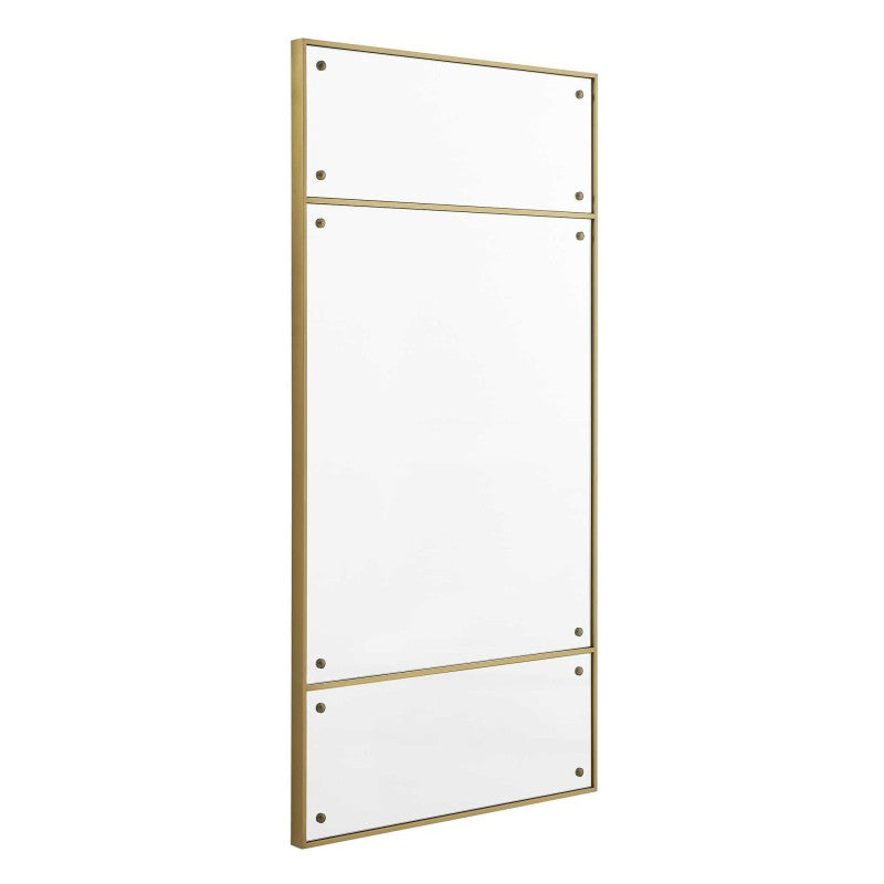 Wrenton - Rectangular Mirror - Brass