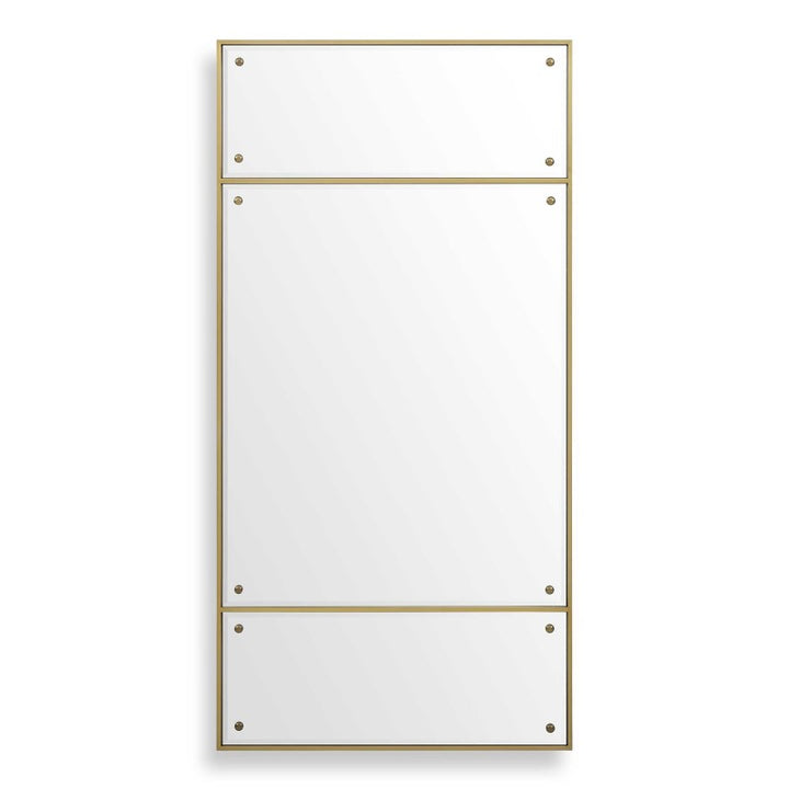Wrenton - Rectangular Mirror - Brass