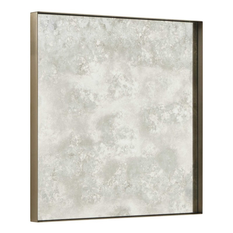 Fredric - Square Antique Mirror - Brass