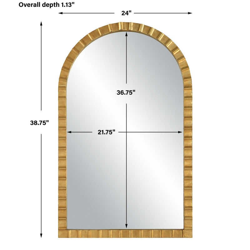 Dandridge - Arch Mirror - Gold