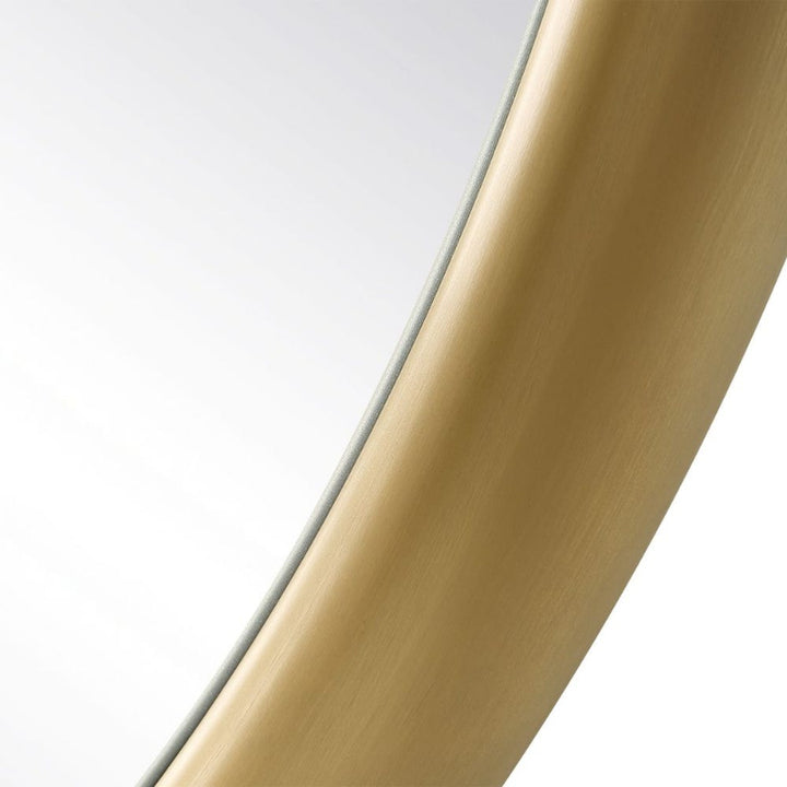 Atkinson - Modern Round Mirror - Brass