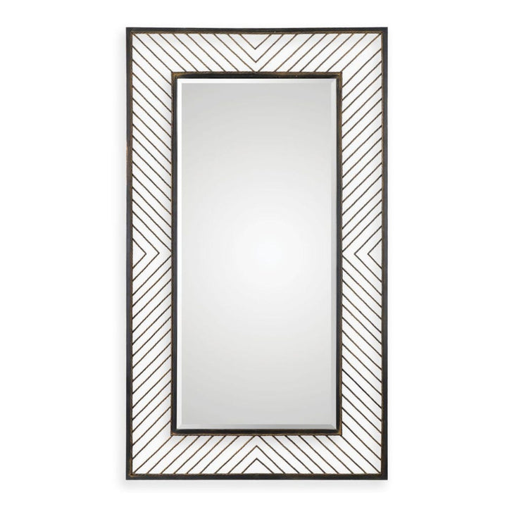 Karel - Chevron Mirror - Black