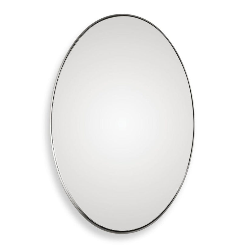 Pursley - Oval Mirror - Brushed Nickel