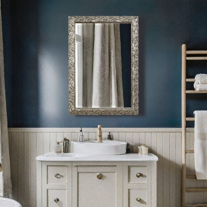 Evelina - Leaves Mirror - Silver