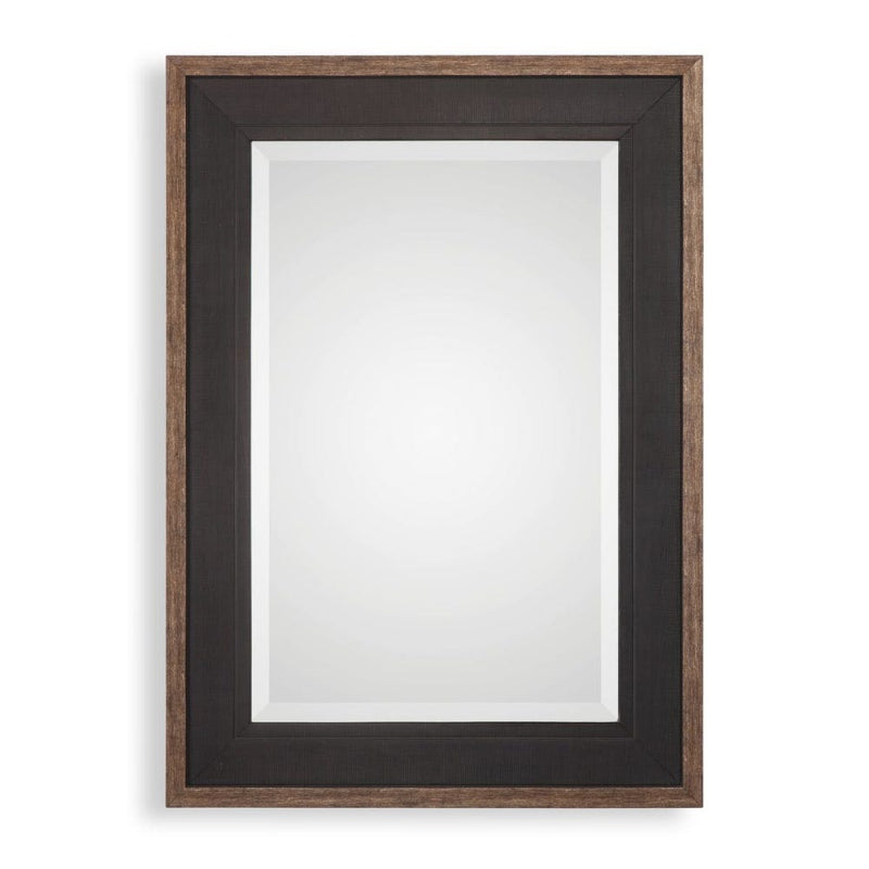 Staveley - Rustic Mirror - Black