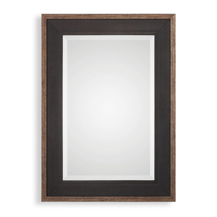 Staveley - Rustic Mirror - Black