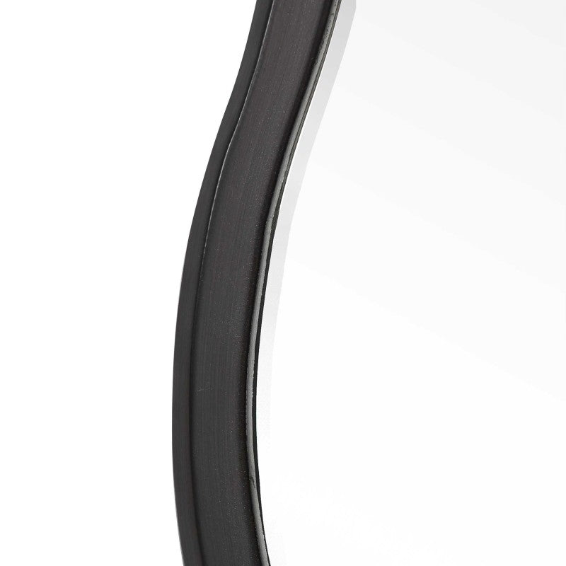 Aneta - Round Mirror - Black