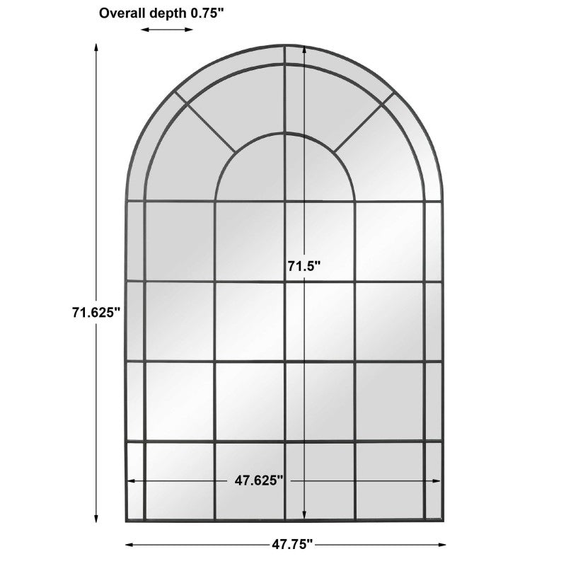Grantola - Arch Iron Mirror - Black