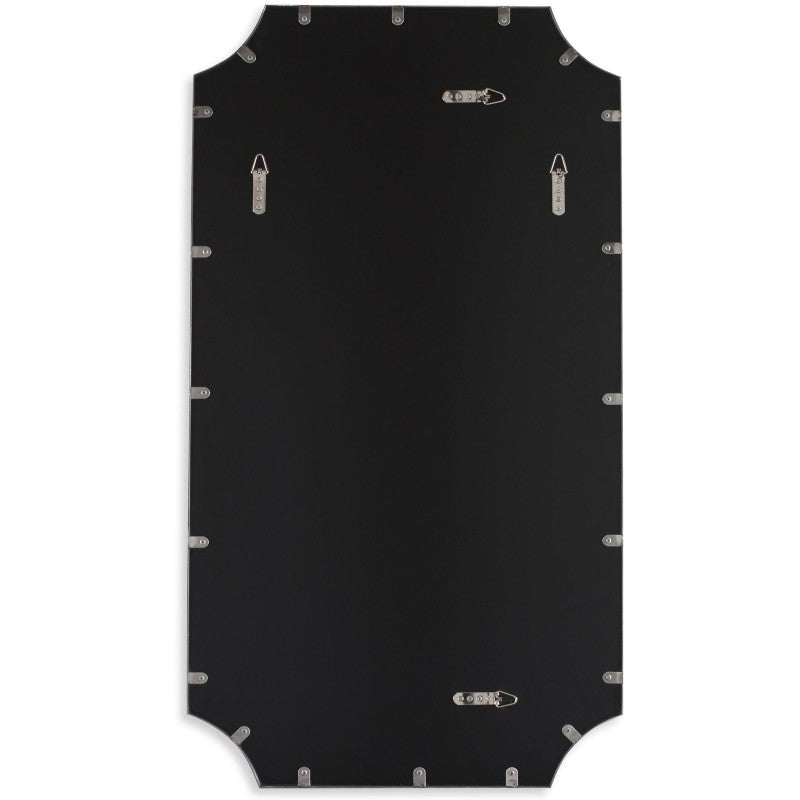 Lennox - Scalloped Corner Mirror - Black