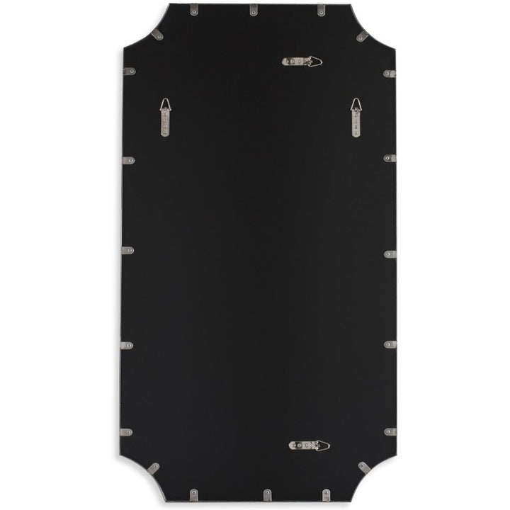 Lennox - Scalloped Corner Mirror - Black