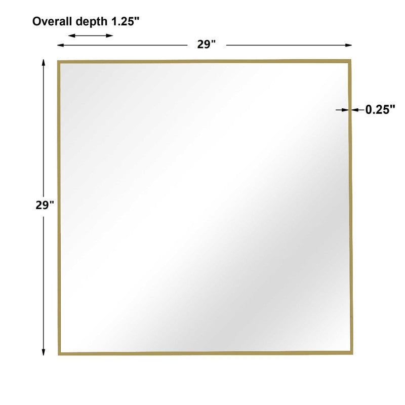 Alexo - Square Mirror - Gold