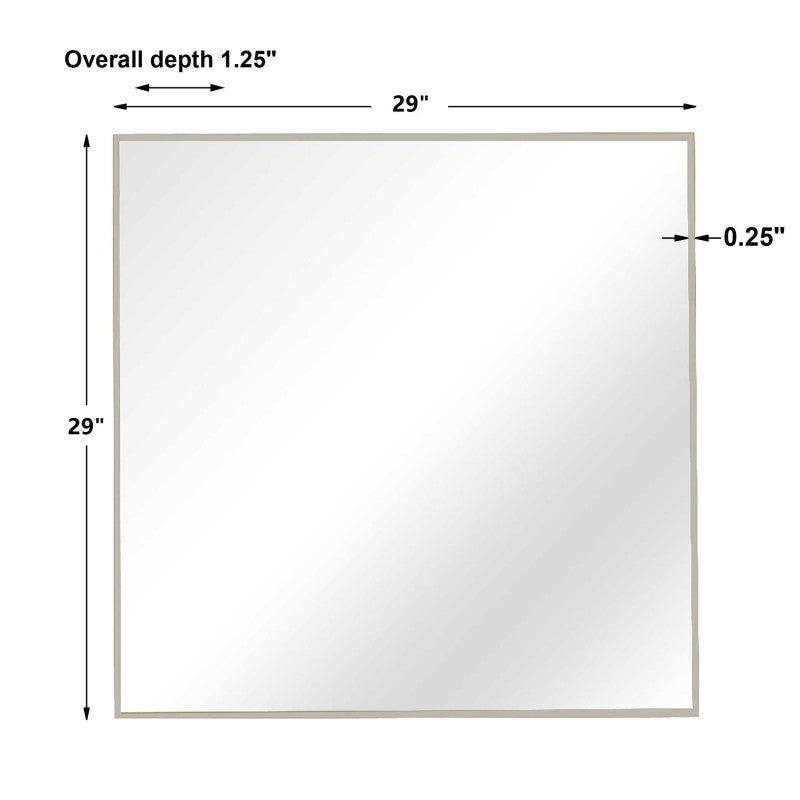 Alexo - Square Mirror - Silver