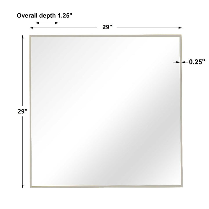 Alexo - Square Mirror - Silver