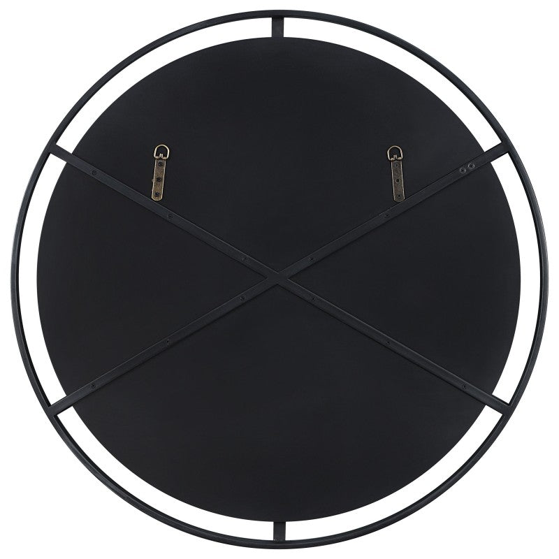 Cashel - Round Iron Mirror - Black