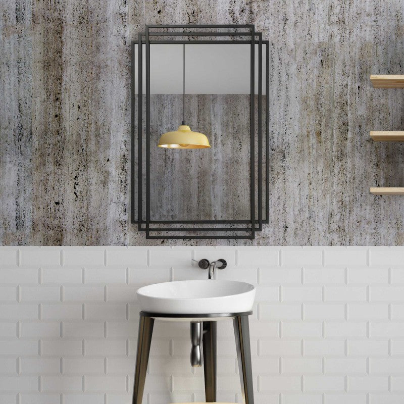 Amherst - Iron Mirror - Black
