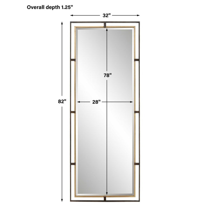 Carrizo - Tall Mirror - Bronze & Gold