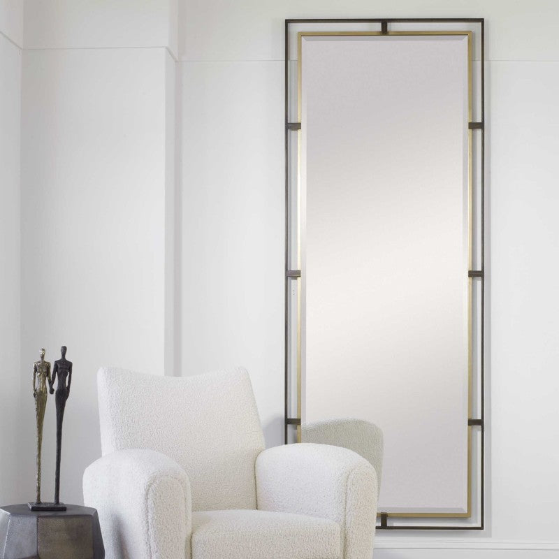 Carrizo - Tall Mirror - Bronze & Gold