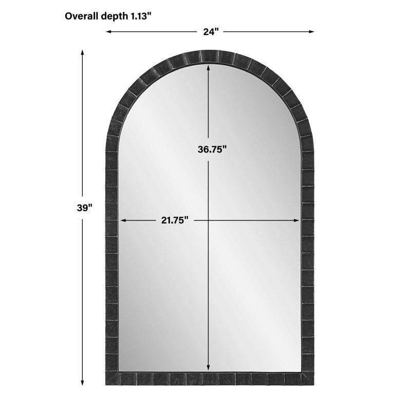 Dandridge - Arch Mirror - Black