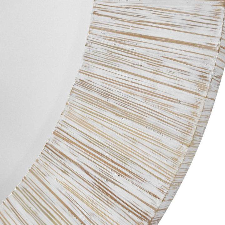 Repose - Round Mirror - Whitewash