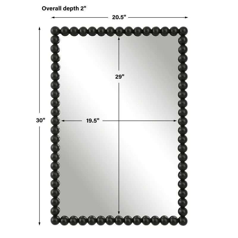 Serna - Vanity Mirror - Black