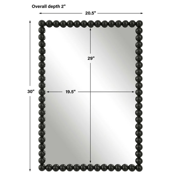 Serna - Vanity Mirror - Black